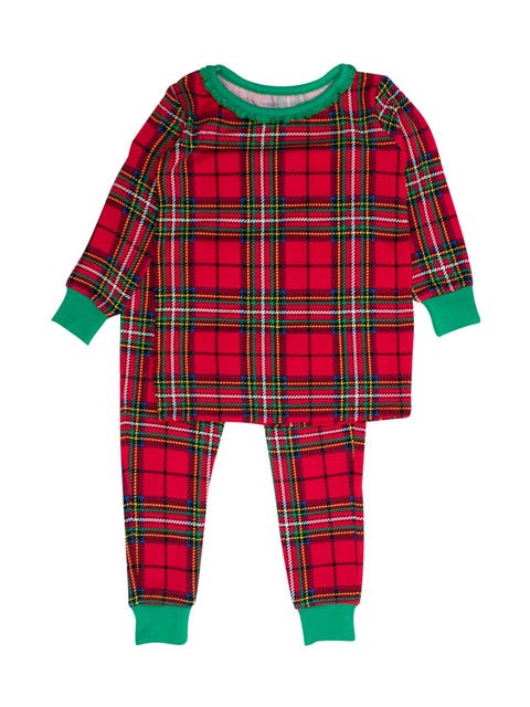 SoftSnooze Ruffle Long Sleeve Pajama Set, Signature Rear Ruffles (Toddler)