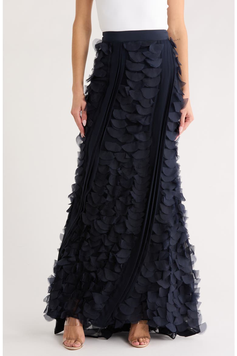 Cry Me A River Silk Skirt, Main, color, MIDNIGHT