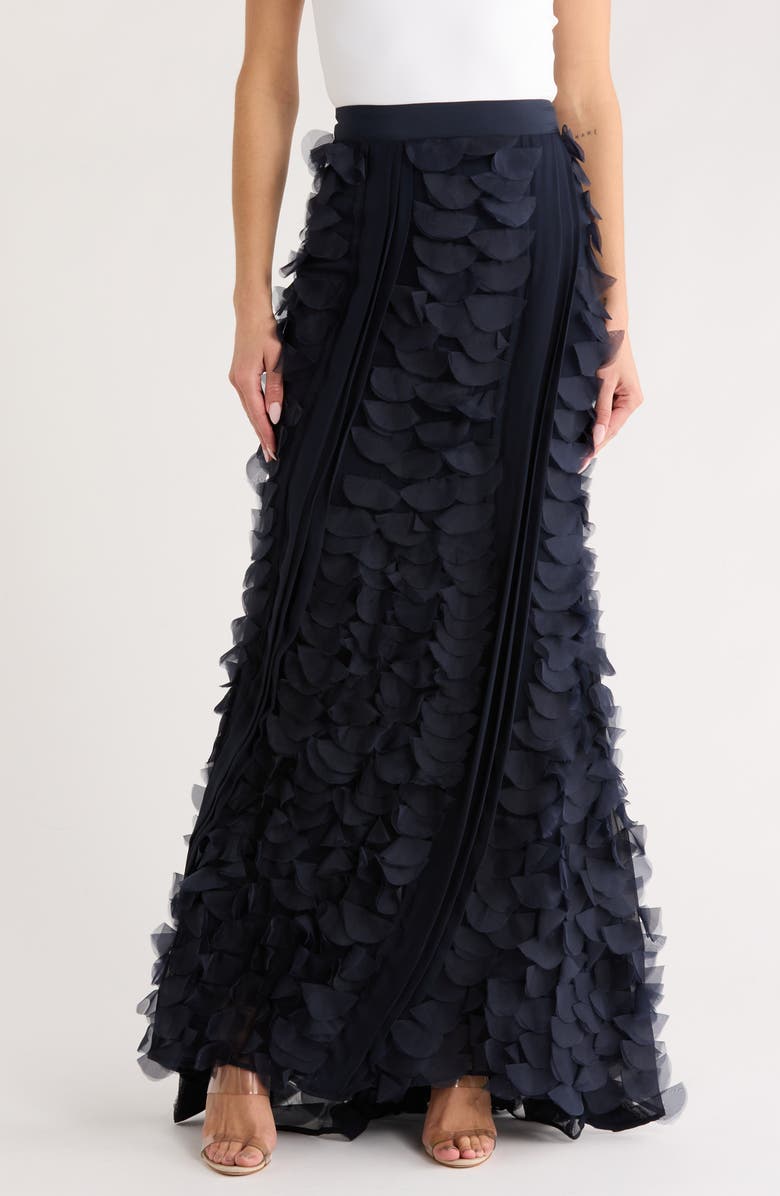 TWP Cry Me A River Silk Skirt, Main, color, Midnight