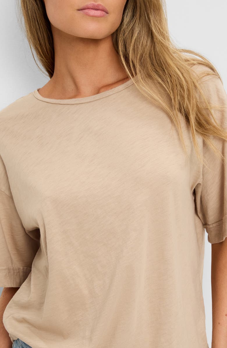 Michael Stars Tilda Oversize Cotton Crewneck T-Shirt, Alternate, color, Macadamia