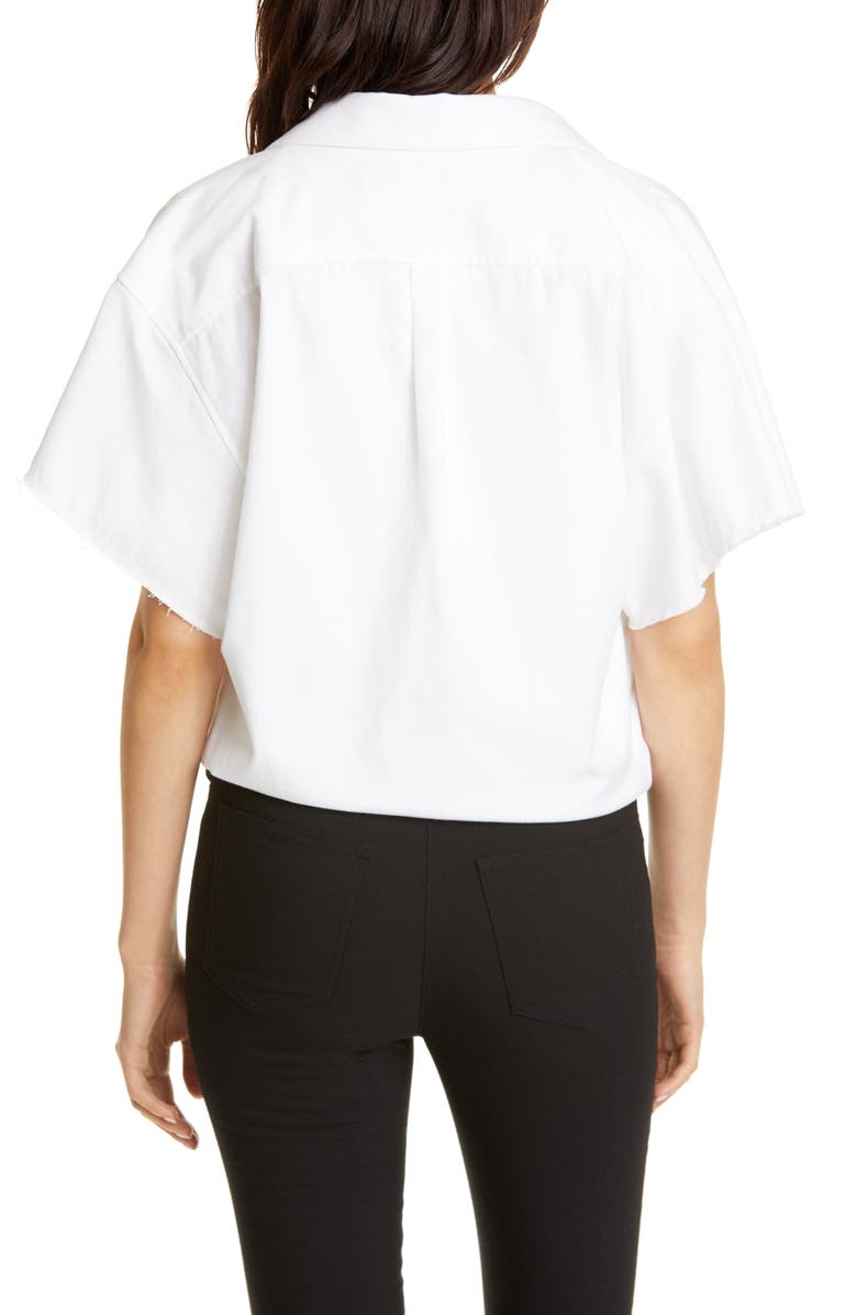 Alexander Wang Tucked Hem Shirt, Alternate, color, 