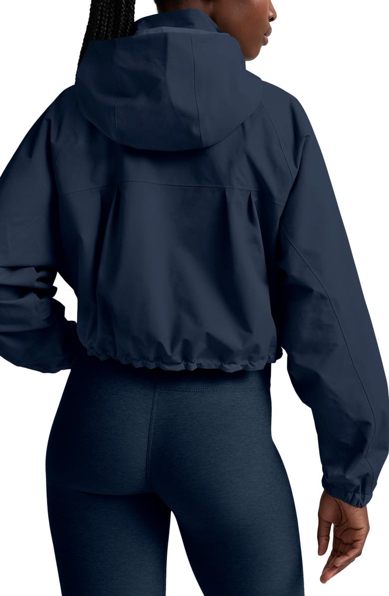 Beyond Yoga Cloudburst Adjustable Hooded Crop Jacket, Alternate, color, Nocturnal Navy