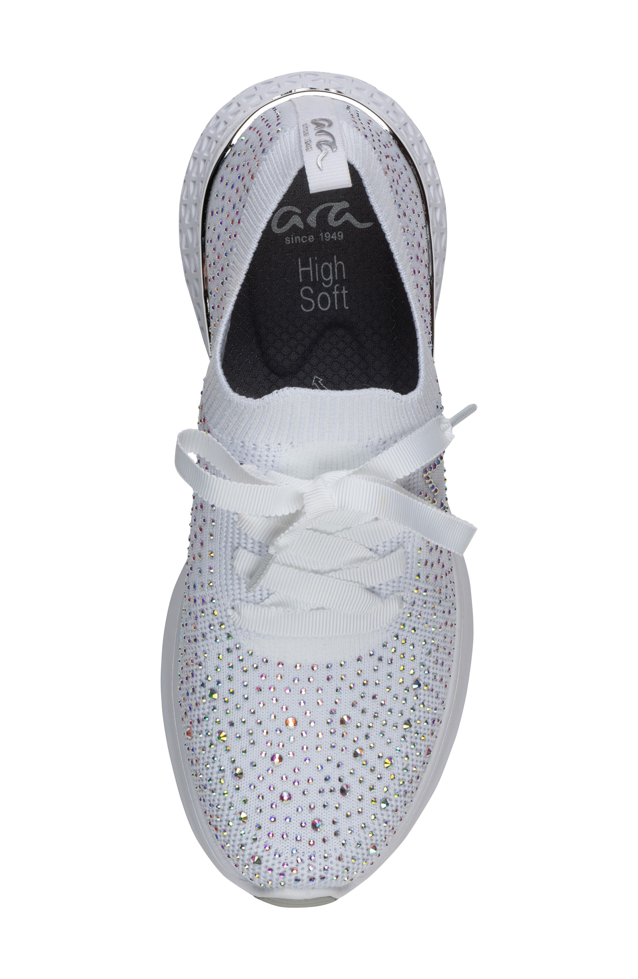 ara Monticello Water Resistant Sneaker, Alternate, color, White