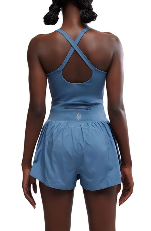 Free People Fp Movement Righteous Runsie Romper In Skyline