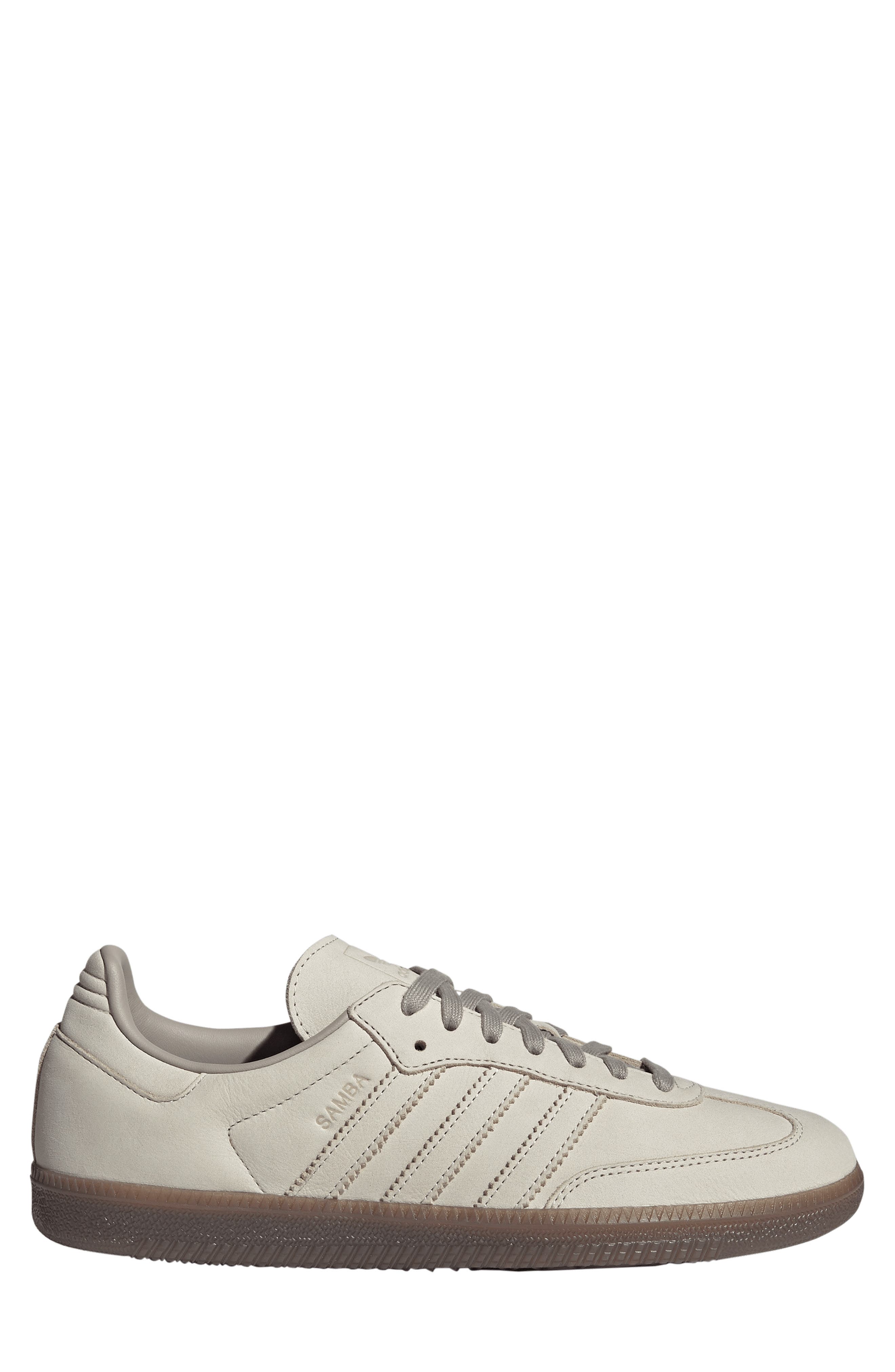 Gender Inclusive Samba OG Sneaker, Alternate, color, ALUMINA/ LIGHT BROWN/ GUM5