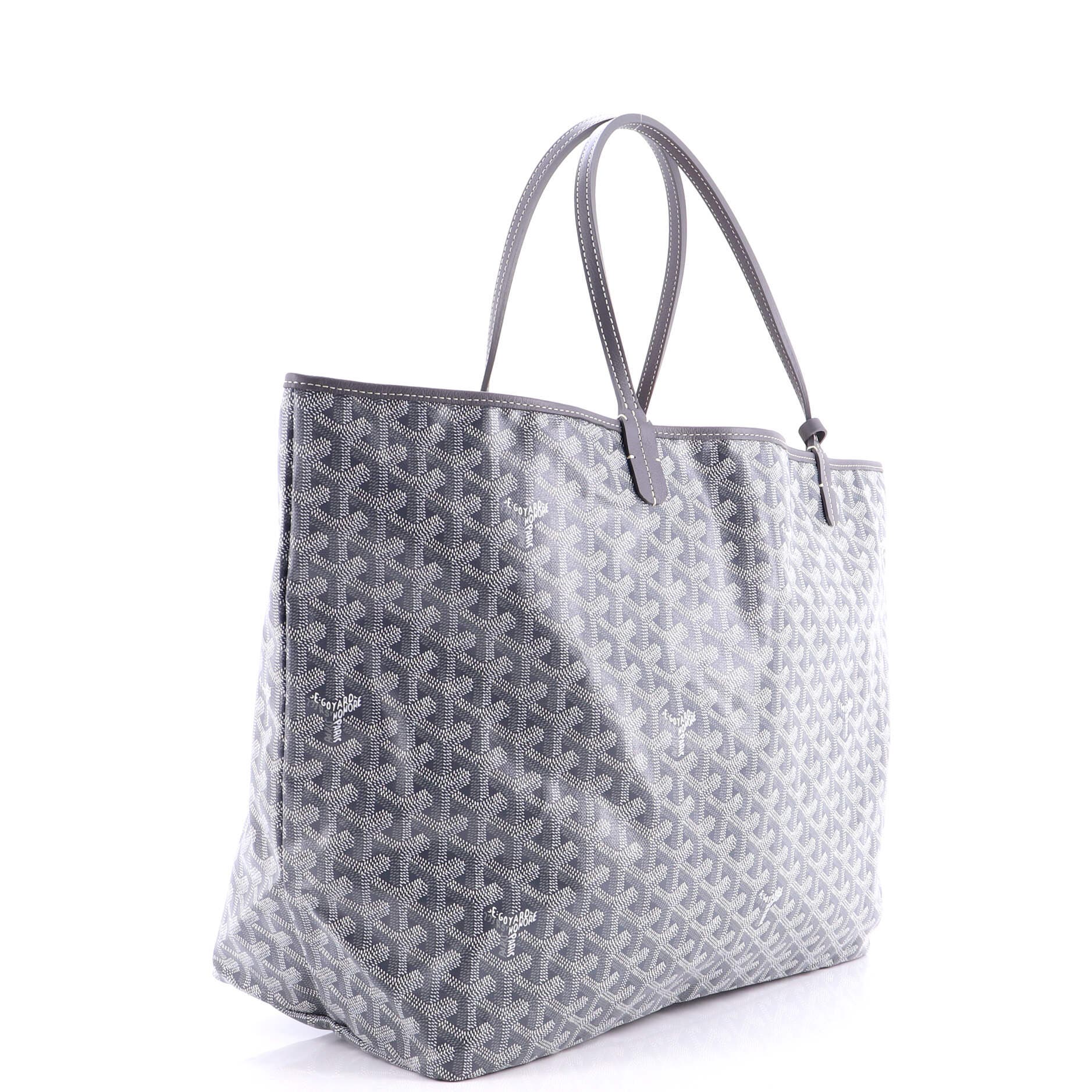 Pre-Owned Goyard Saint Louis Tote Coated Canvas GM, Alternate, color, Gray