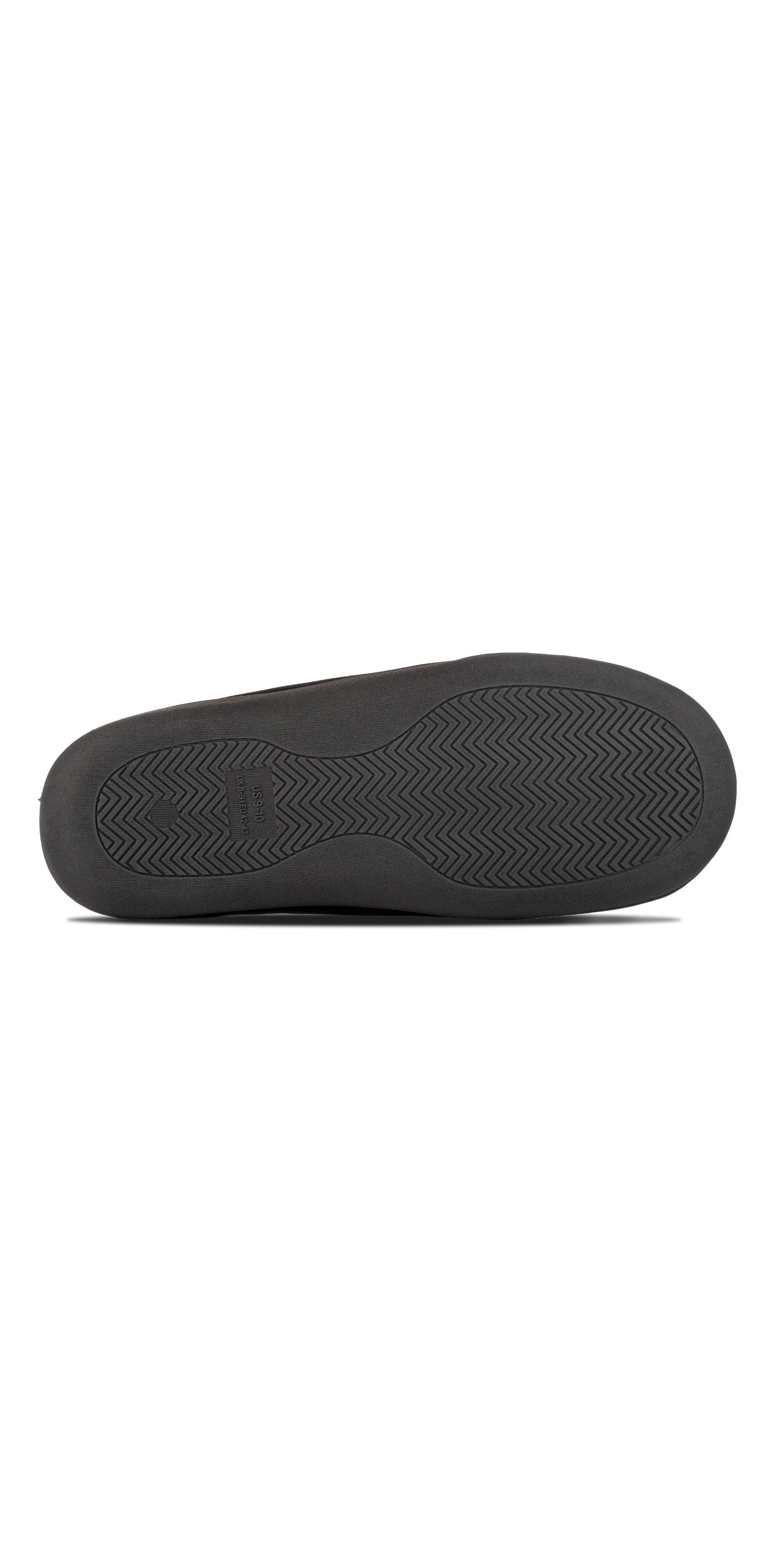 Cuddles Memory Foam Faux Suede House Slippers, Alternate, color, Black