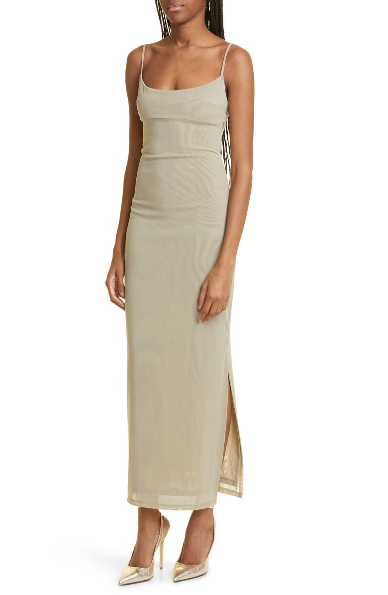 Miaou Thais Mixed Print Stretch Recycled Mesh Midi Dress, Alternate, color,