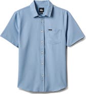 Quiksilver Allport Classic Short Sleeve Performance Button-Up Shirt
