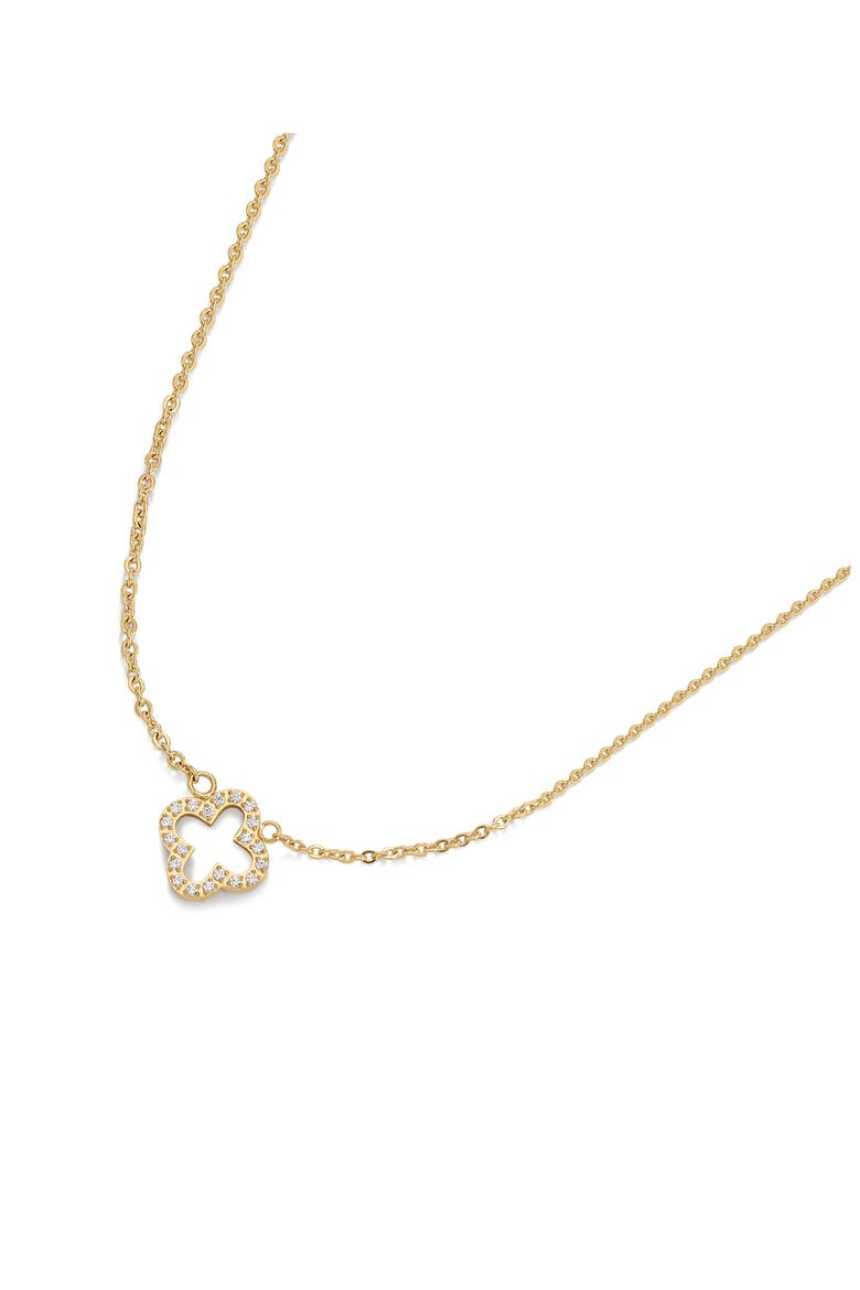 Clover Necklace, Alternate, color, GOLD