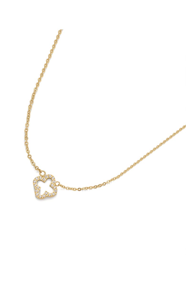 D.LOUISE Clover Necklace, Alternate, color, Gold