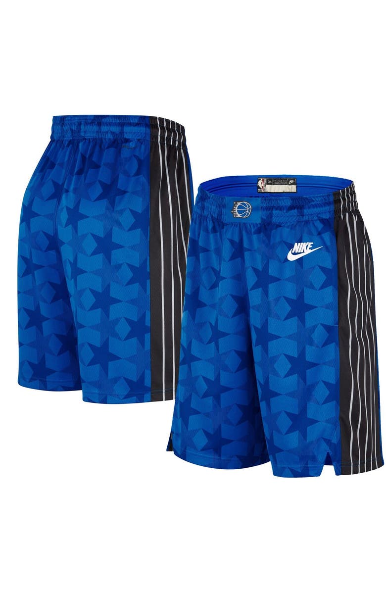 Nike Men's Nike Royal Orlando Magic 2023/24 Classic Edition Hardwood Classics Performance Swingman Shorts, Alternate, color, 
