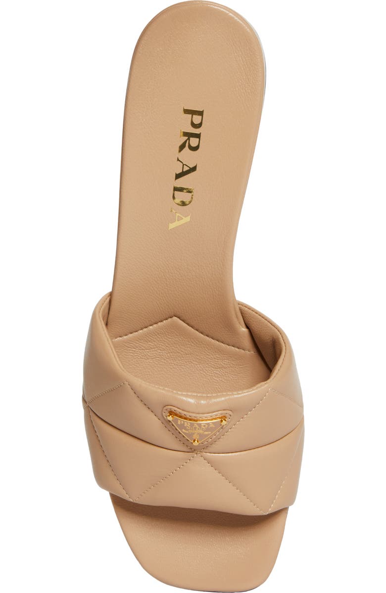 Prada Diagram Slide Sandal, Alternate, color, Sabbia