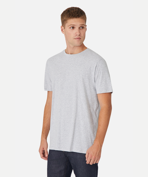 Industrie Australia The New Basic Crew Tee In New Grey Marle