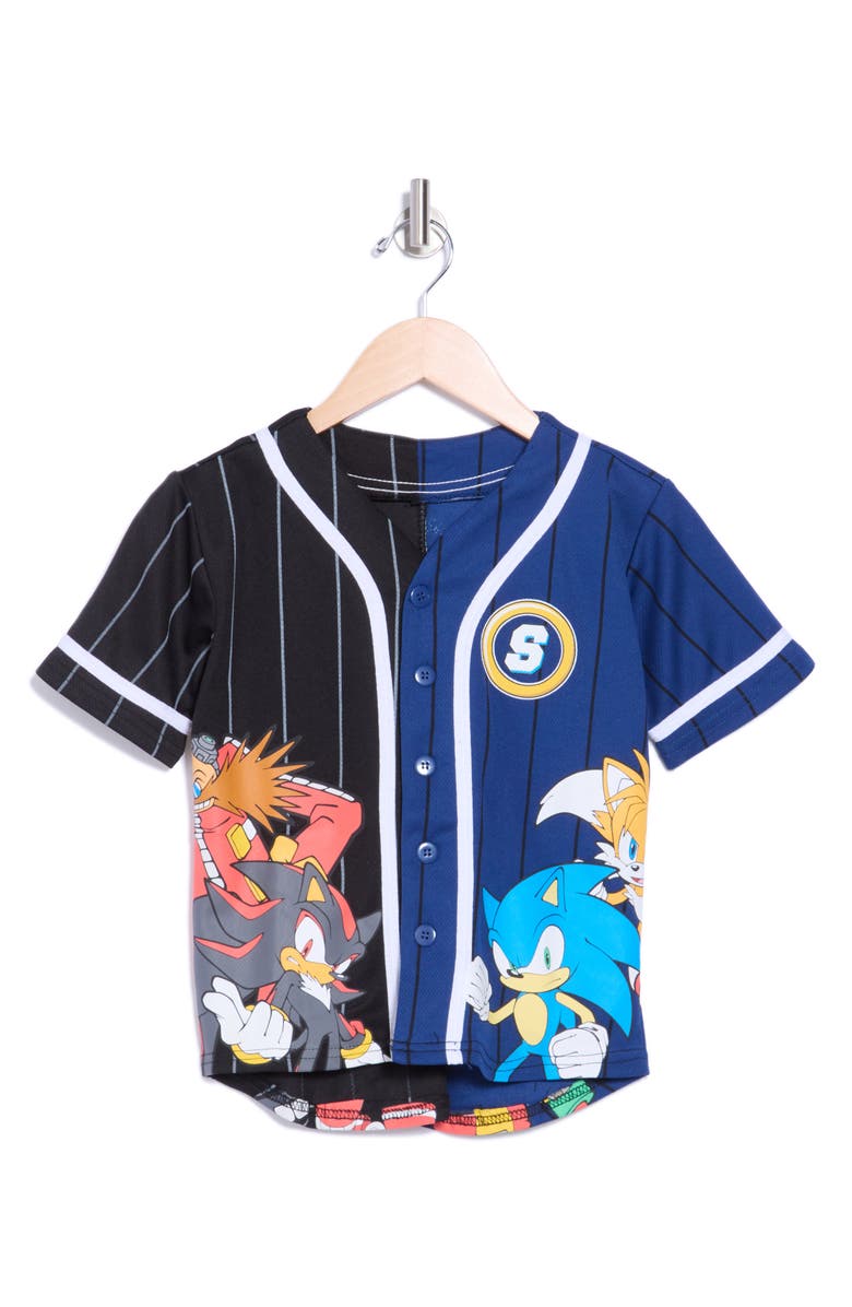 Freeze Kids' Sonic Split Baseball Jersey, Main, color, 