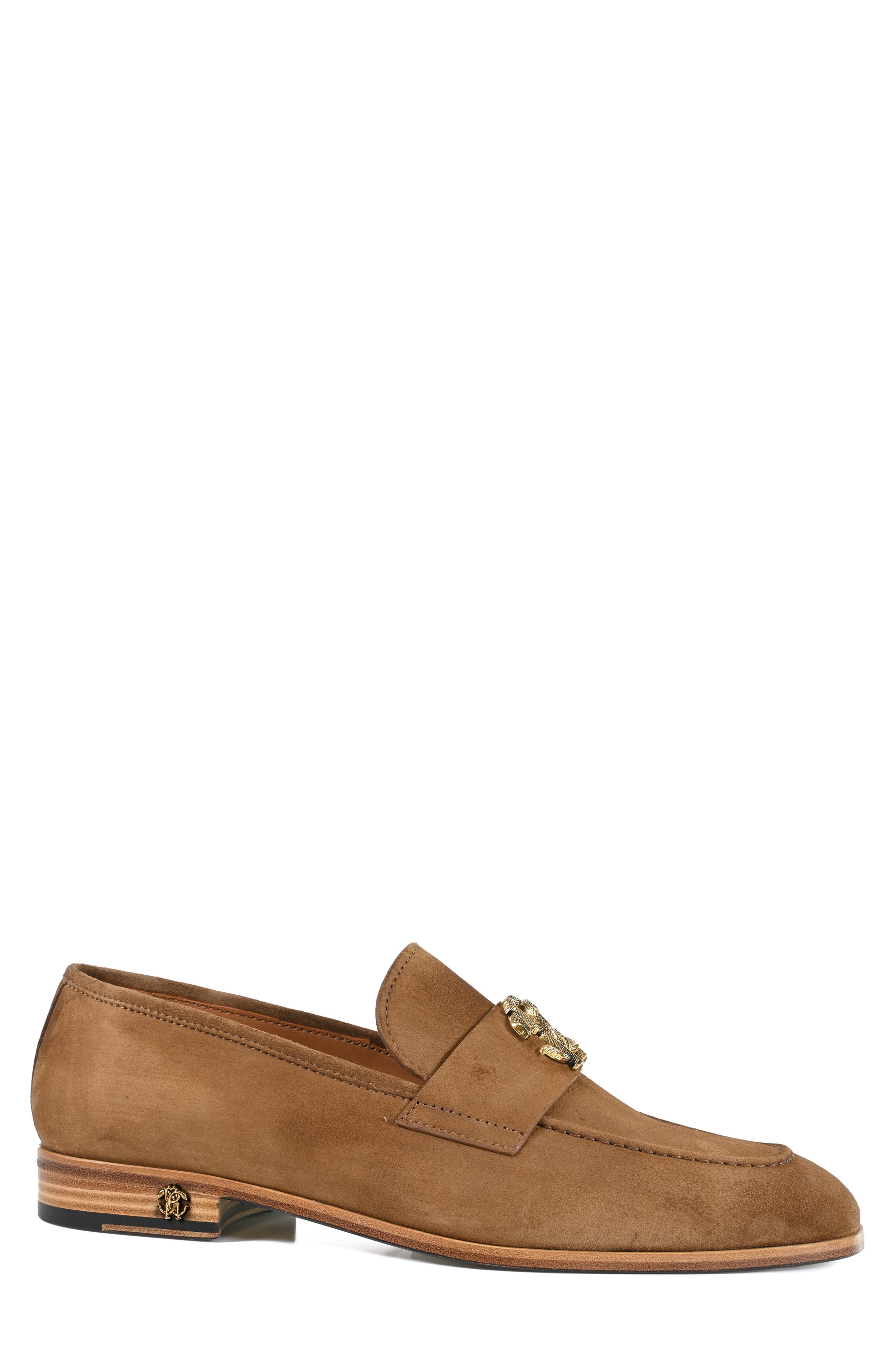 Roberto Cavalli Suede Loafer, Alternate, color, 
