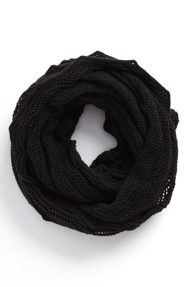 Echo Open Stitch Infinity Scarf, Main, color,
