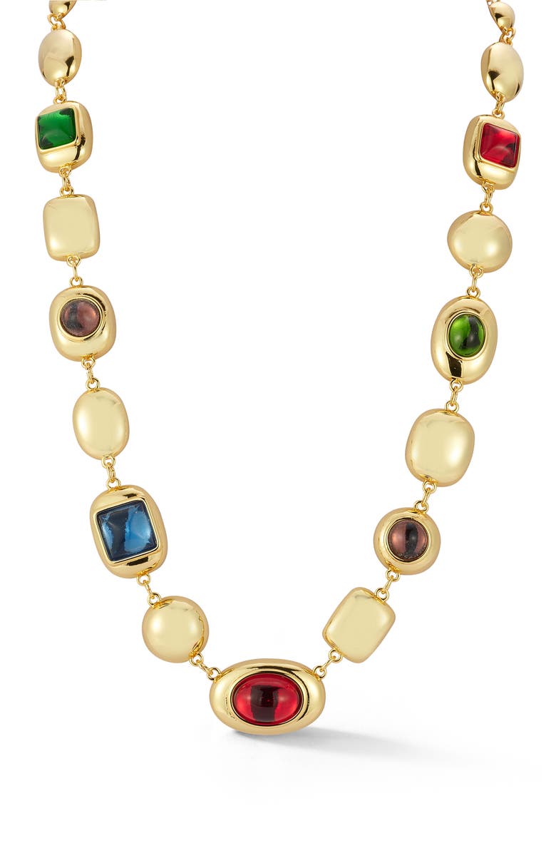 CHLOE AND MADISON Multistone Necklace, Main, color, 