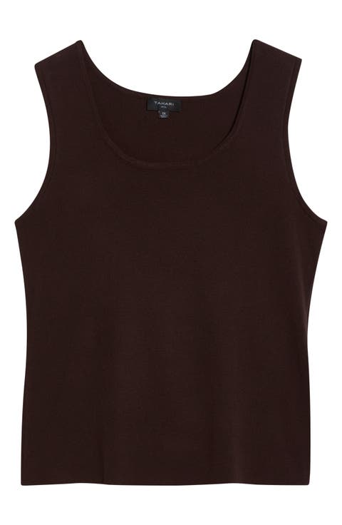 Scoop Neck Sweater Tank (Plus)