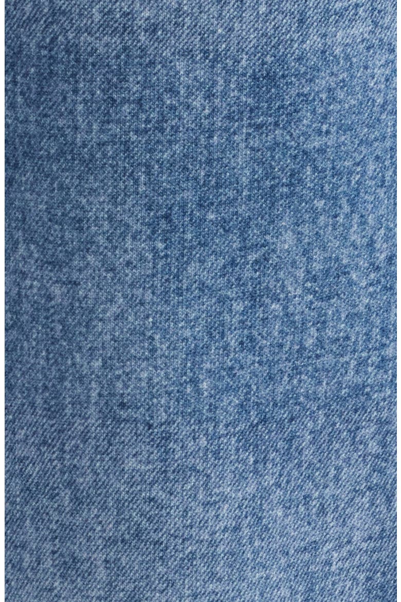 Wide Leg Cotton Terry Knit Jeans, Alternate, color, INDIGO