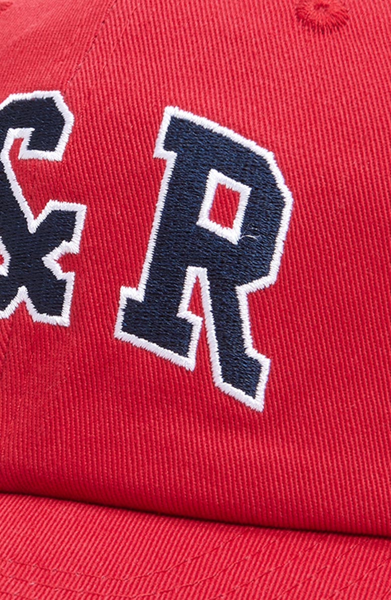 Sporty & Rich S&R Ivy Baseball Cap, Alternate, color, Ruby