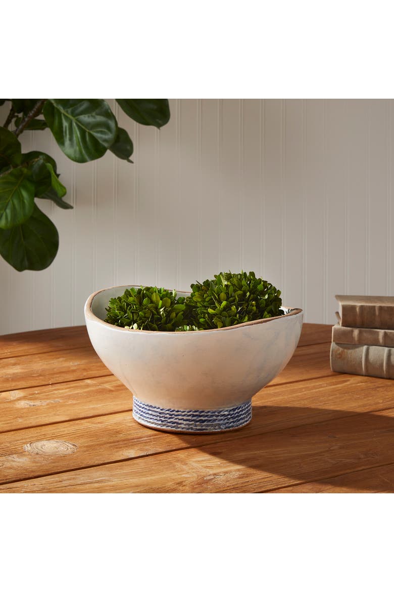 Sea Breeze Decorative Bowl, Alternate, color, White