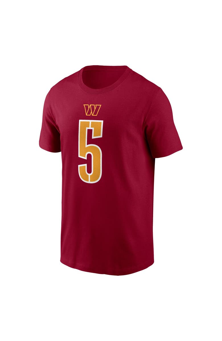 Nike Youth Nike Jayden Daniels Burgundy Washington Commanders 2024 NFL Draft First Round Pick Fuse Name & Number T-Shirt, Alternate, color, Burgundy