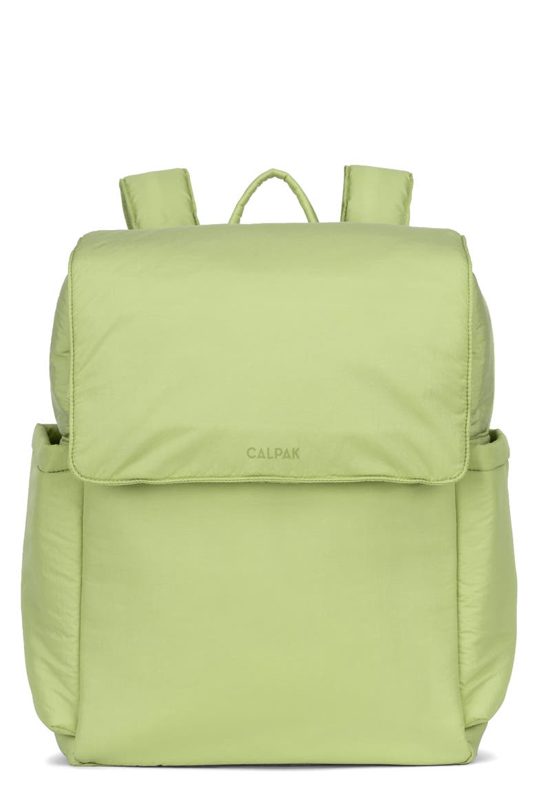 Diaper Backpack with Laptop Sleeve, Main, color, LIME