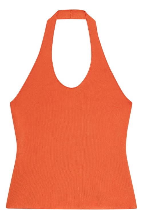 Theory Halter Knit Tank in Poppy at Nordstrom, Size Medium