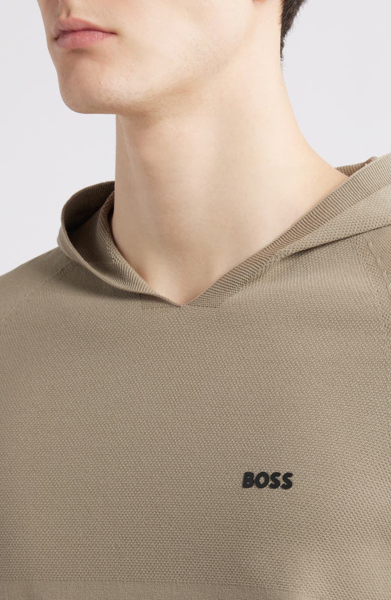 BOSS Seamless Tech Performance Hoodie, Alternate, color, Light Green