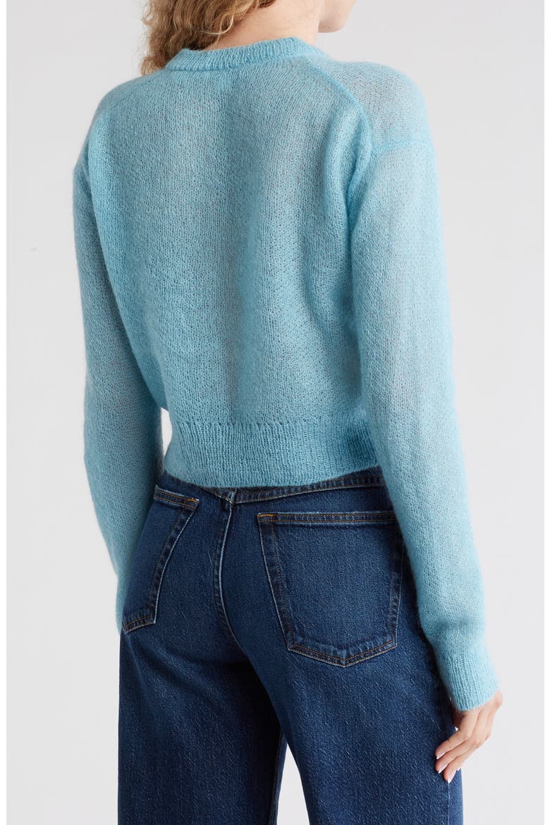 Brushed Button Cardigan, Alternate, color, TOPAZ