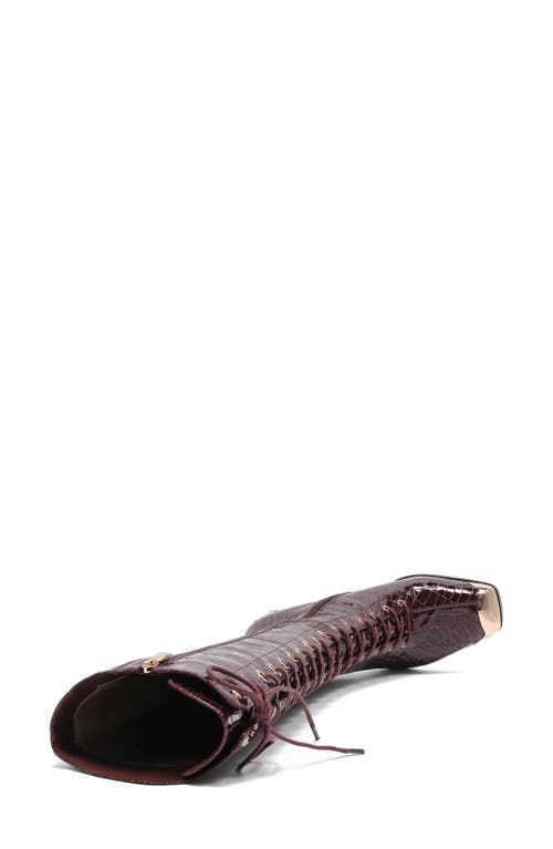 Ninety Union Fuji Cap Toe Boot In Burgundy