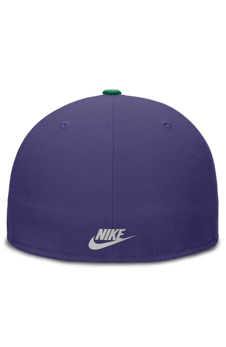 Nike Men's Nike Purple/Green Tampa Bay Rays True Primetime Two-Tone Performance Fitted Hat, Alternate, color, Purple