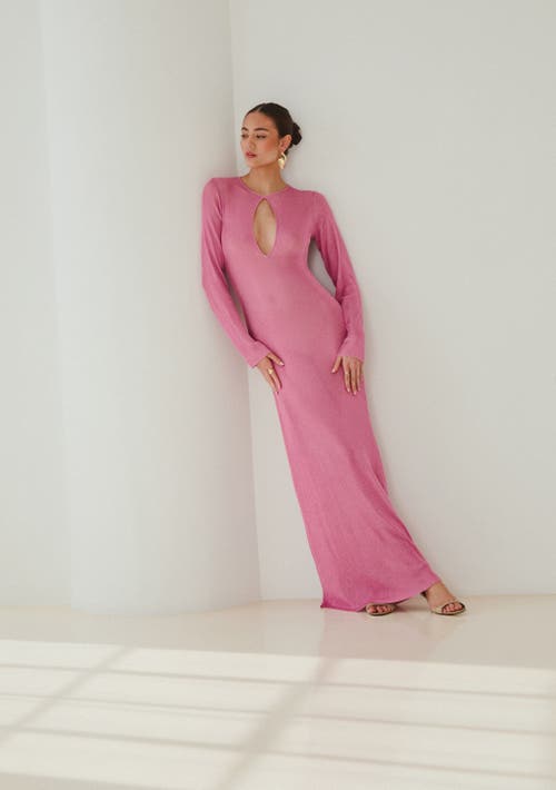 Ser.o.ya Carmel Metallic Knit Maxi Dress