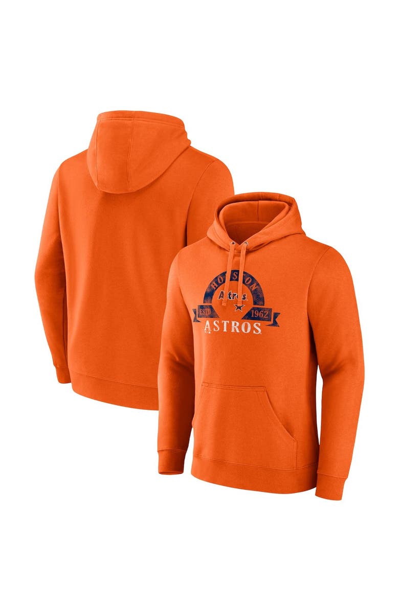 MAJESTIC Men's Majestic Orange Houston Astros Utility Pullover Hoodie, Alternate, color, Orange