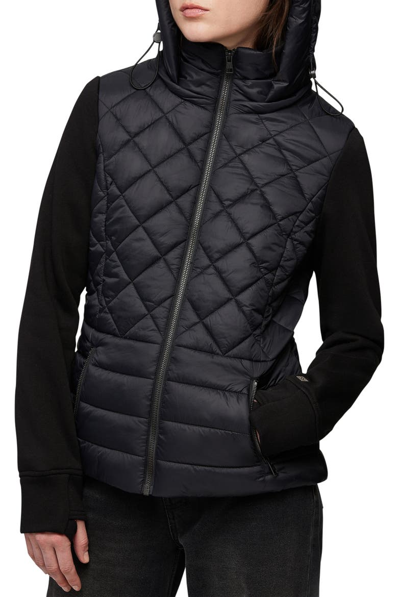 Alyssa Hooded Jacket, Alternate, color, BLACK