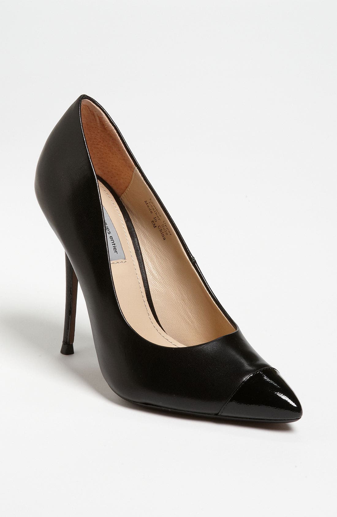 'Riley' Pump, Main, color, BLACK/BLACK