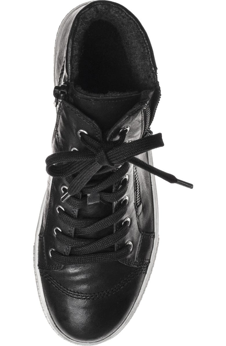 Gabor 73.754 Zip High Top Sneaker, Alternate, color, Black