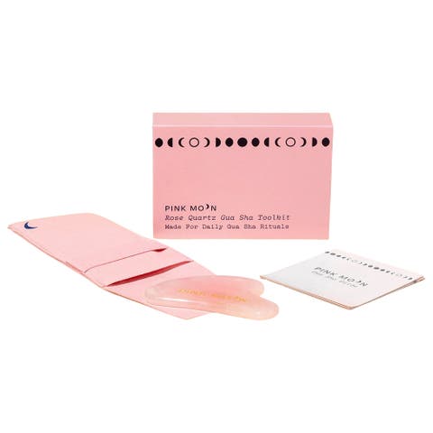Rose Quartz Gua Sha Facial Toolkit 1ct