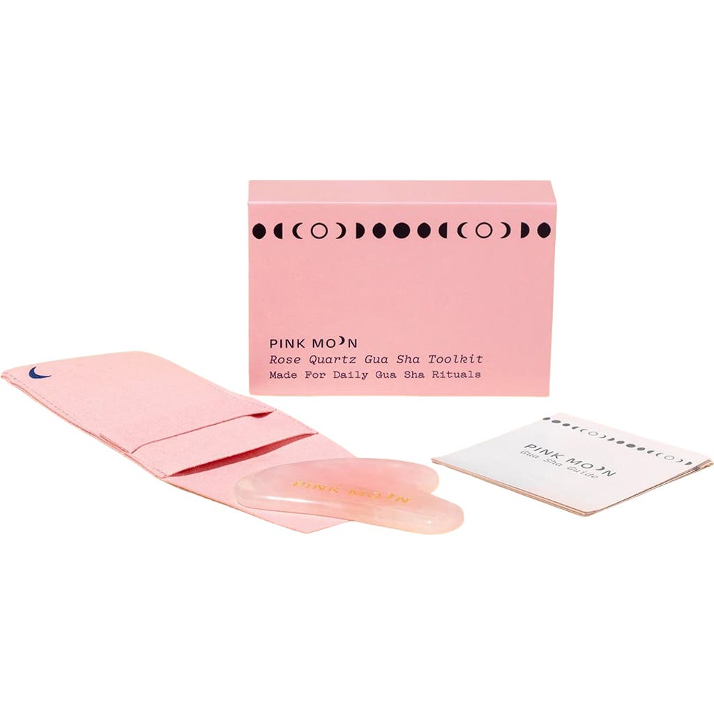 PINK MOON PINK MOON ROSE QUARTZ GUA SHA FACIAL TOOLKIT