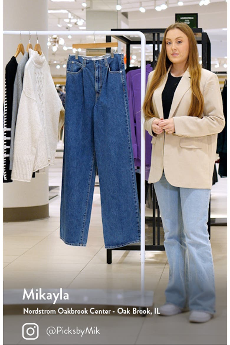 Taylor Pleated Wide Leg Jeans video