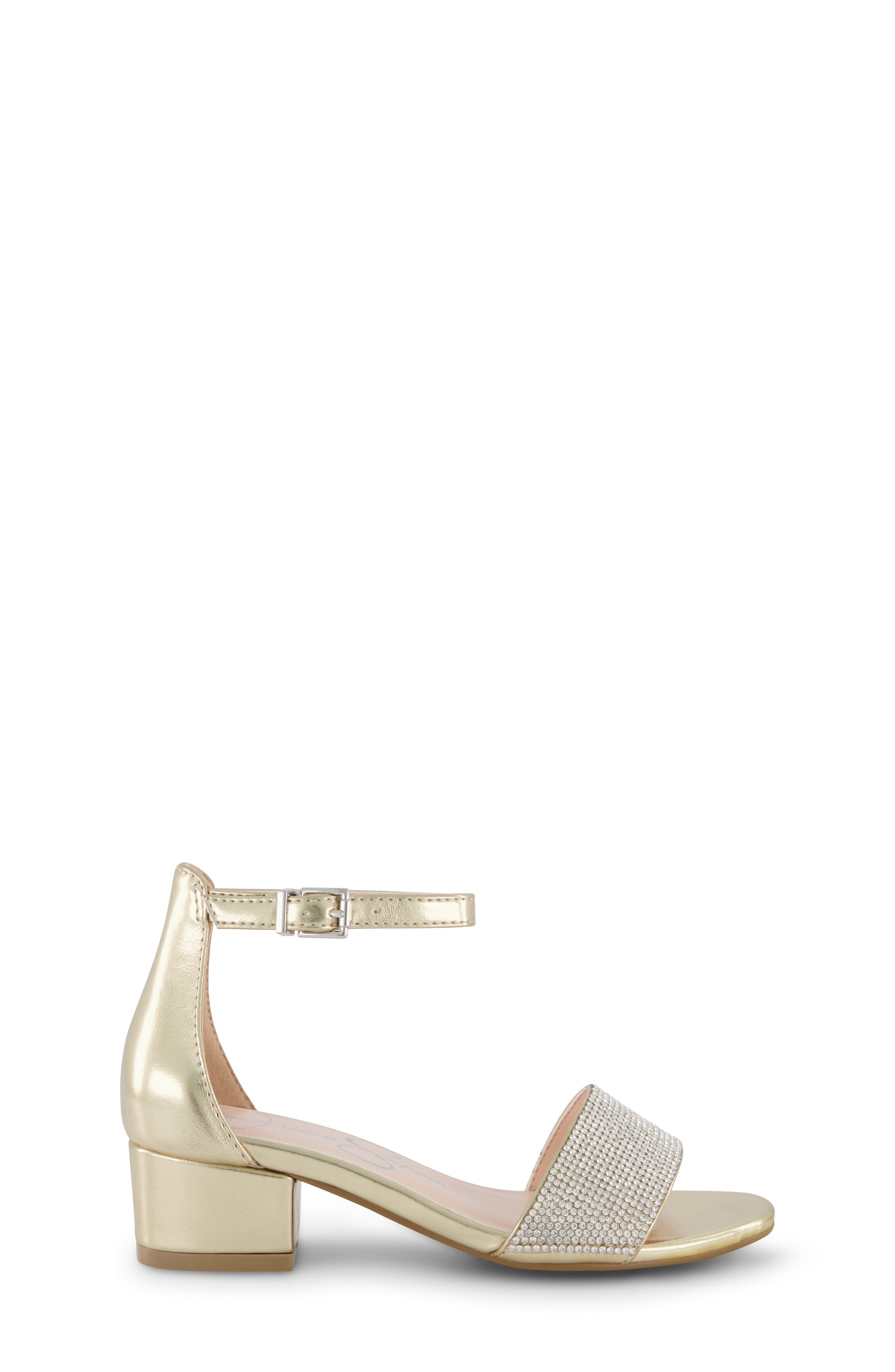 Jessica Simpson Kids' Pearl Stone Sandal, Alternate, color, Soft Gold