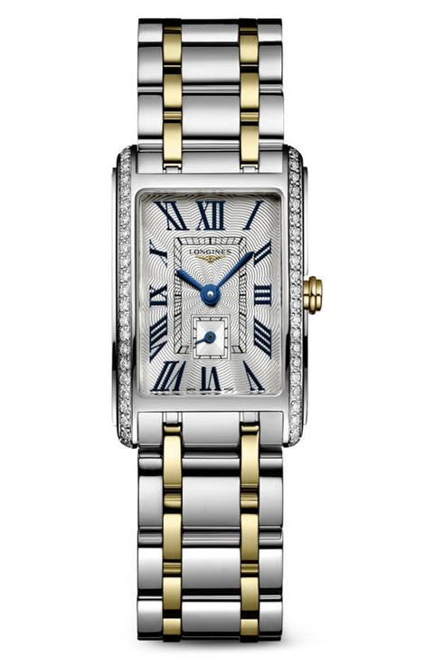 DolceVita Diamond Rectangle Bracelet Watch, 20.8mm x 32mm