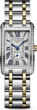 Longines DolceVita Diamond Rectangle Bracelet Watch, 20.8mm x 32mm