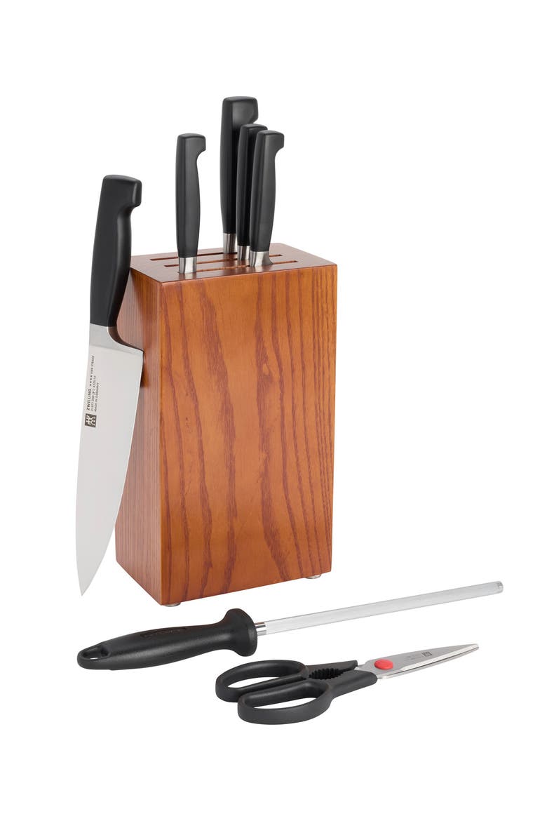 Four Star 8-Piece Knife Block Set, Main, color, ASH