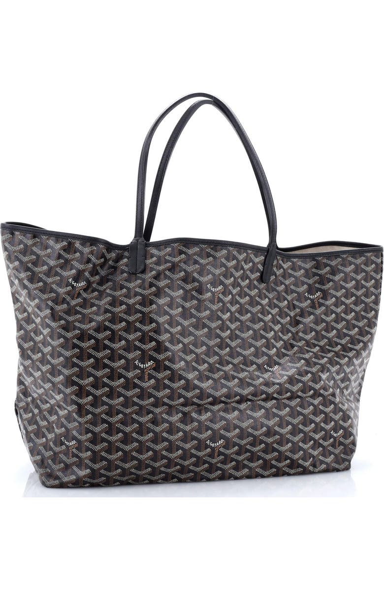Pre-Owned Goyard Saint Louis Tote Coated Canvas GM, Alternate, color, Black
