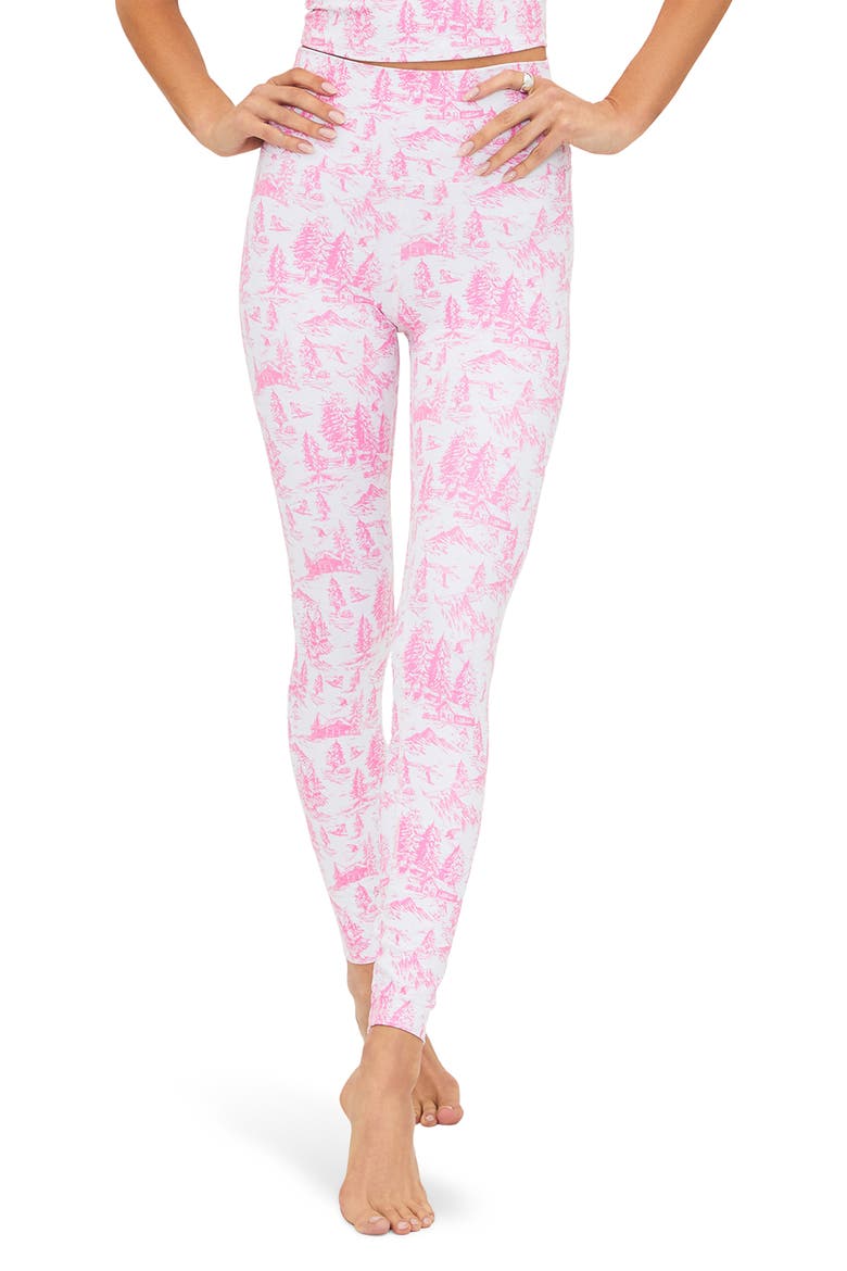 Piper Print Leggings, Main, color, POWDER PINK