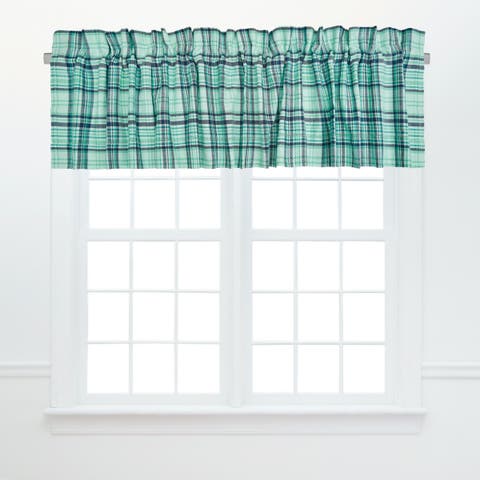 Mckinley Plaid Blue Valance Collection