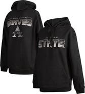 FISLL Men's FISLL  Black Alcorn State Braves Puff Print Sliced Pullover Hoodie