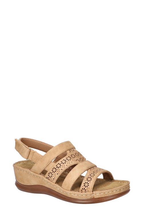 EASY STREET EASY STREET ALEXI SLINGBACK PLATFORM WEDGE SANDAL 